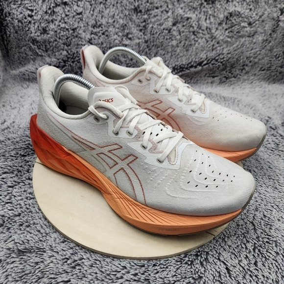 Asics Other - Asics Novablast 4 Mens Size 9.5 White Orange Athletic Running Shoes Sneakers